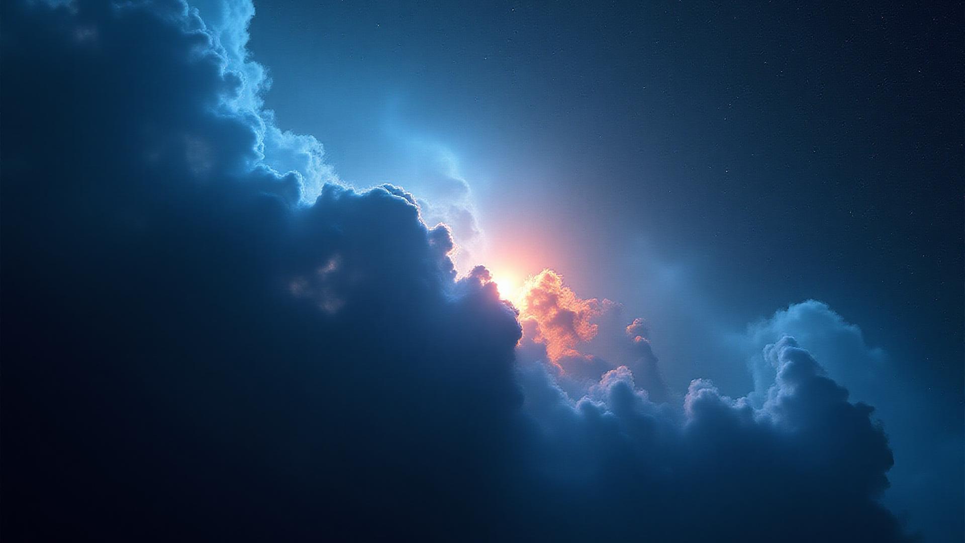 Величественная туманность в глубоком космосе