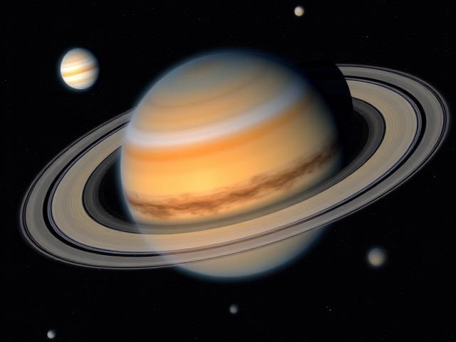 Юпитер и Сатурн в телескоп